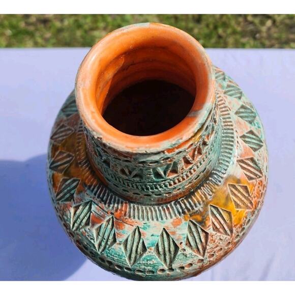 Aldo Londi Italian MCM Art Pottery Vase Rosenthal Bitossi Design SUNSET - Picture 6 of 11